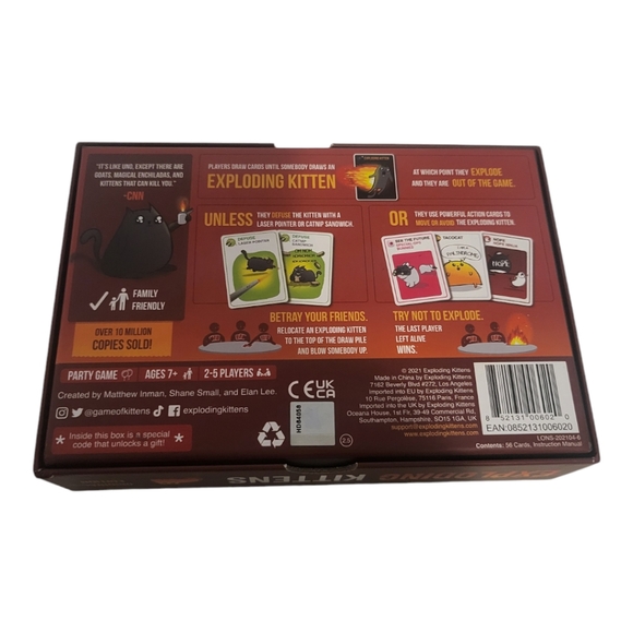 Exploding Kittens Original Edition Card Game - Picture 3 of 3
